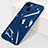 Transparent Crystal Hard Case Back Cover WT1 for Apple iPhone 14 Plus Blue