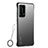 Transparent Crystal Hard Rigid Case Back Cover C01 for Huawei P40 Pro+ Plus Black