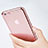 Transparent Crystal Hard Rigid Case Back Cover for Apple iPhone 6S Pink