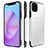 Transparent Crystal Hard Rigid Case Back Cover H01 for Apple iPhone 11 Pro Black