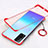 Transparent Crystal Hard Rigid Case Back Cover H01 for Huawei Honor Play4T Pro Red