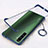 Transparent Crystal Hard Rigid Case Back Cover H01 for Realme X50 Pro 5G Blue