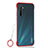 Transparent Crystal Hard Rigid Case Back Cover H01 for Realme XT Red
