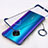 Transparent Crystal Hard Rigid Case Back Cover H01 for Vivo X50 Lite Blue