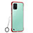 Transparent Crystal Hard Rigid Case Back Cover H01 for Xiaomi Mi 10 Lite Red