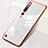Transparent Crystal Hard Rigid Case Back Cover H01 for Xiaomi Mi 10 Pro Red