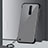 Transparent Crystal Hard Rigid Case Back Cover H01 for Xiaomi Redmi K30 5G Black