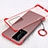 Transparent Crystal Hard Rigid Case Back Cover H02 for Huawei P40 Pro+ Plus Red
