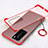 Transparent Crystal Hard Rigid Case Back Cover H02 for Huawei P40 Red