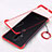 Transparent Crystal Hard Rigid Case Back Cover H02 for OnePlus 8 Pro Red
