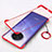 Transparent Crystal Hard Rigid Case Back Cover H02 for Oppo Ace2 Red