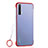 Transparent Crystal Hard Rigid Case Back Cover H02 for Realme X3 SuperZoom Red