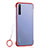 Transparent Crystal Hard Rigid Case Back Cover H02 for Realme X50 Pro 5G Red