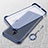 Transparent Crystal Hard Rigid Case Back Cover H02 for Xiaomi Redmi 8A Blue