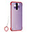 Transparent Crystal Hard Rigid Case Back Cover H02 for Xiaomi Redmi K30i 5G Red