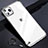 Transparent Crystal Hard Rigid Case Back Cover S01 for Apple iPhone 11 Pro Silver