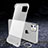 Transparent Crystal Hard Rigid Case Back Cover S01 for Apple iPhone 11 White