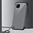 Transparent Crystal Hard Rigid Case Back Cover S01 for Huawei Nova 6 SE Black