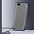 Transparent Crystal Hard Rigid Case Back Cover S01 for Oppo RX17 Neo Blue