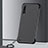 Transparent Crystal Hard Rigid Case Back Cover S01 for Samsung Galaxy A90 5G Black