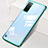 Transparent Crystal Hard Rigid Case Back Cover S01 for Samsung Galaxy S20 5G Green