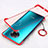 Transparent Crystal Hard Rigid Case Back Cover S01 for Xiaomi Redmi K30 Pro Zoom Red