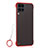 Transparent Crystal Hard Rigid Case Back Cover S02 for Huawei Nova 6 SE Red