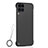 Transparent Crystal Hard Rigid Case Back Cover S02 for Huawei P40 Lite Black