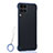 Transparent Crystal Hard Rigid Case Back Cover S02 for Huawei P40 Lite Blue