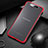 Transparent Crystal Hard Rigid Case Back Cover S02 for Samsung Galaxy A80 Red
