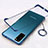Transparent Crystal Hard Rigid Case Back Cover S02 for Samsung Galaxy S20 5G Blue