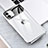 Transparent Crystal Hard Rigid Case Back Cover S04 for Apple iPhone 11 Silver