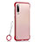 Transparent Crystal Hard Rigid Case Back Cover S04 for Huawei P30 Red