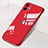 Transparent Crystal Hard Rigid Case Back Cover S05 for Apple iPhone 11 Red