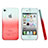 Transparent Gradient Hard Rigid Case for Apple iPhone 4S Red