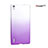 Transparent Gradient Hard Rigid Case for Huawei Ascend P7 Purple