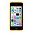 Transparent Silicone Matte Finish Frame Case for Apple iPhone 5C Yellow