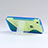 Transparent Silicone Stands S-Line Case for Apple iPhone 5C Blue