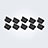 Type-C Anti Dust Cap USB-C Plug Cover Protector Plugy Universal 10PCS H01 for Apple iPad Pro 12.9 (2022) Black