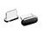 Type-C Anti Dust Cap USB-C Plug Cover Protector Plugy Universal H06 for Apple iPad Pro 11 (2021) Black