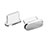 Type-C Anti Dust Cap USB-C Plug Cover Protector Plugy Universal H06 for Apple iPad Pro 11 (2021) Silver