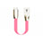 Type-C Charger USB Data Cable Charging Cord Android Universal 30cm S06 Pink