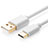 Type-C Charger USB Data Cable Charging Cord Android Universal T01 White