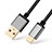 Type-C Charger USB Data Cable Charging Cord Android Universal T02 Black