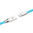 Type-C Charger USB Data Cable Charging Cord Android Universal T03 Sky Blue