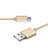 Type-C Charger USB Data Cable Charging Cord Android Universal T04 Gold