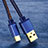 Type-C Charger USB Data Cable Charging Cord Android Universal T10 Blue