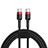 Type-C Charger USB Data Cable Charging Cord Android Universal T16 Black