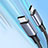 Type-C USB-C to Type-C USB-C Cable Adapter 100W H05 for Apple iPad Pro 11 (2021) Dark Gray