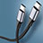 Type-C USB-C to Type-C USB-C Cable Adapter 60W for Apple iPad Pro 12.9 (2021) Dark Gray